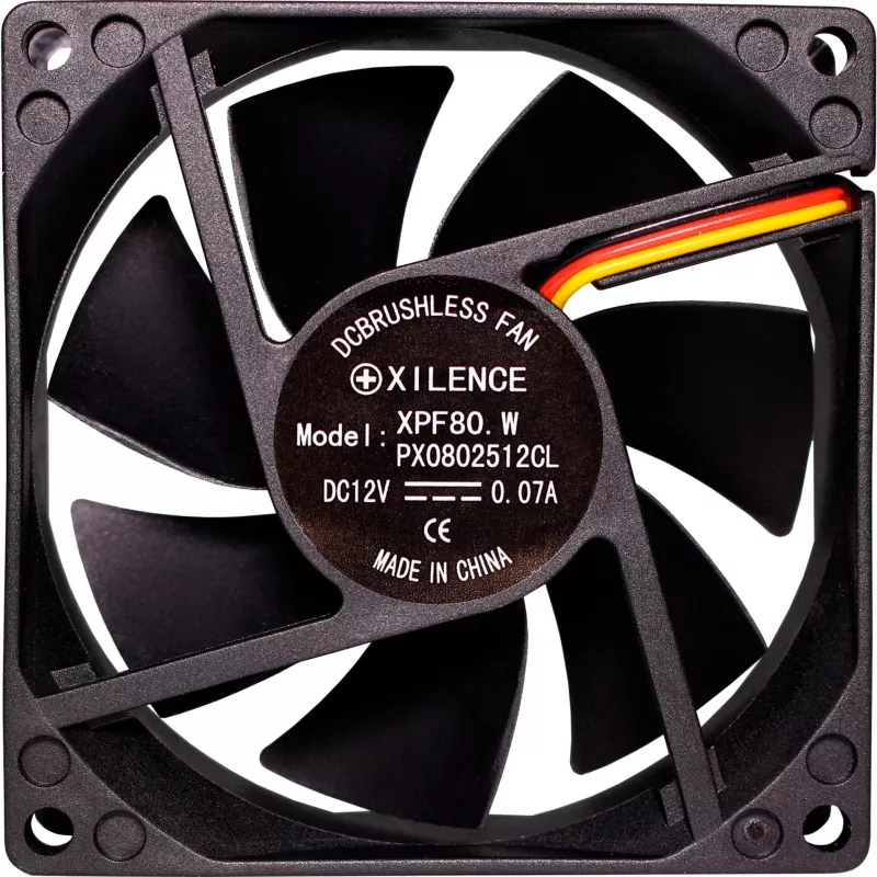 Xilence XF034 80mm čierny ventilátor do skrine