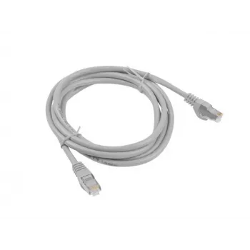 Sieťový kábel LANBERG Cat6 RJ-45 na RJ-45 2 m F/UTP, CCA vodič, sivý