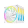 DeepCool FL12R WH 3-in-1 Reverse 120 mm ventilátory do skrinky, 3 ks, 500-2150 ot./min, 93,45 m³/h, ložisko s dynamikou kvapaliny, 4-pinový PWM, 33,9 dB, biele