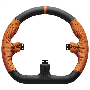Sim-racing volant Asetek SimSports GT Rim Closed D koža oranžový