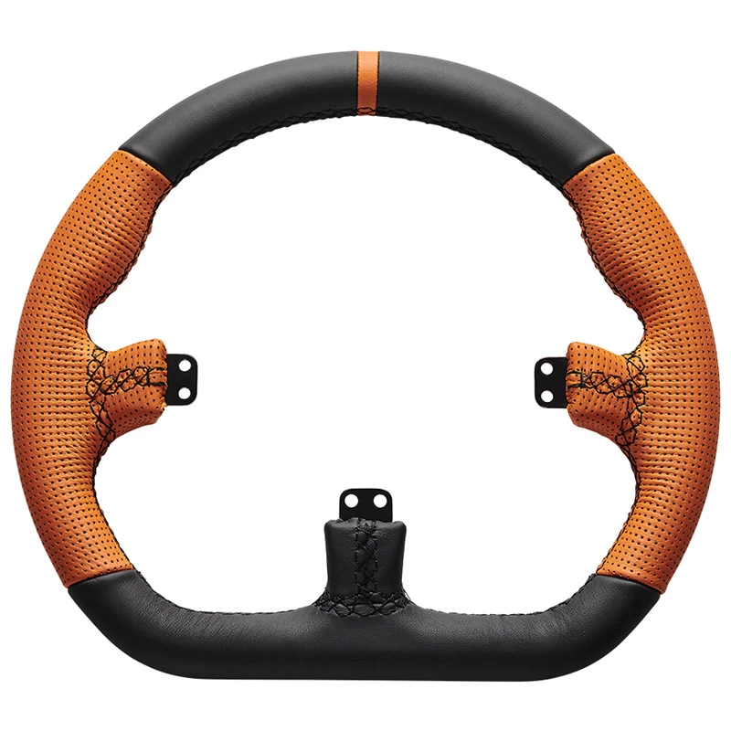 Sim-racing volant Asetek SimSports GT Rim Closed D koža oranžový