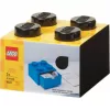 LEGO zásuvka na stôl 4, úložná krabica čierna, výstupky