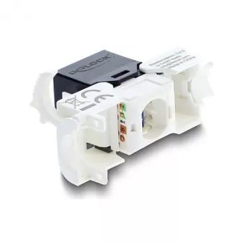 Delock 90794 Keystone modul RJ45 na LSA Cat.6 UTP, so zaisťovacou svorkou, bez sťahovacích pásikov