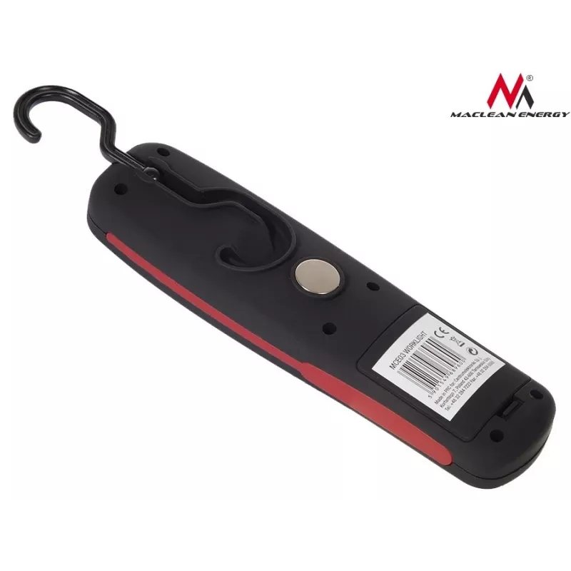 Dielenská lampa MACLEAN MCE03 — 24 LED, magnetická základňa a hák, na batérie (3×AAA)