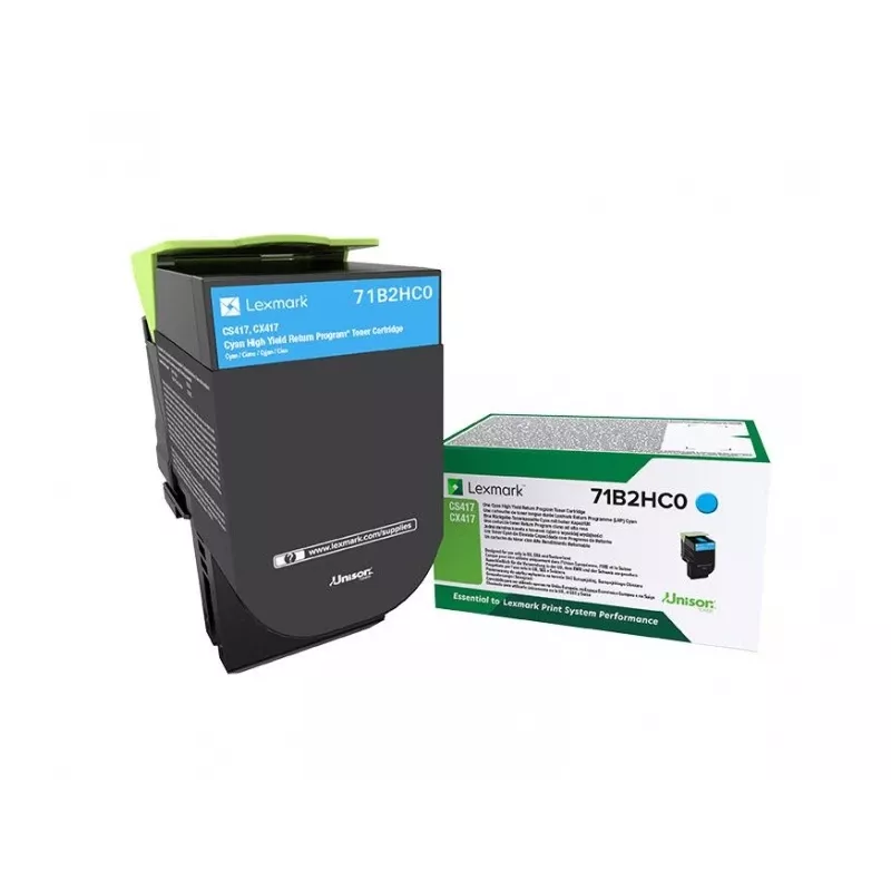 Lexmark 71B2HC0 tonerová kazeta 1 ks originálna azúrová