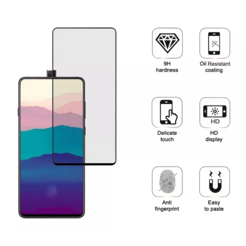 Tellur tvrdené sklo na displej pre Samsung Galaxy A90 2.5D Full Glue čierne