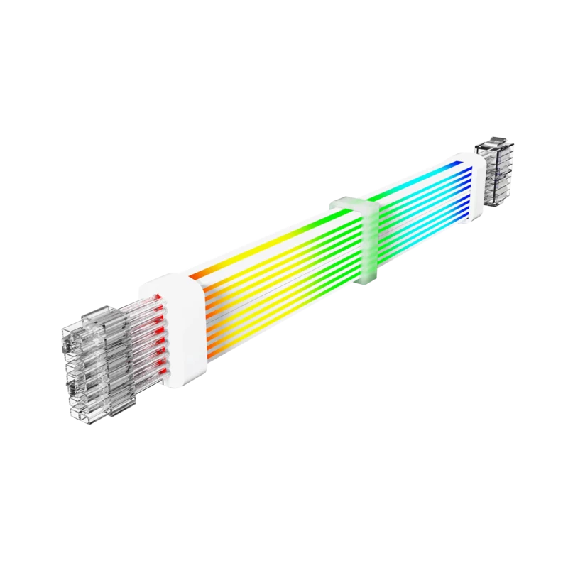 Gamemax predlžovací kábel zdroja VGA/CPU 2x8PIN-W, biely