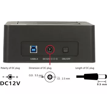 Delock USB 3.0 duálna dokovacia stanica pre 2x SATA HDD / SSD s funkciou klonovania