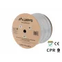 Lanberg LCUF6L-11CU-0305-S sieťový kábel U/FTP Cat6a 305 m, plná meď, LSZH, CPR, 500 MHz, testovaný Fluke, sivý