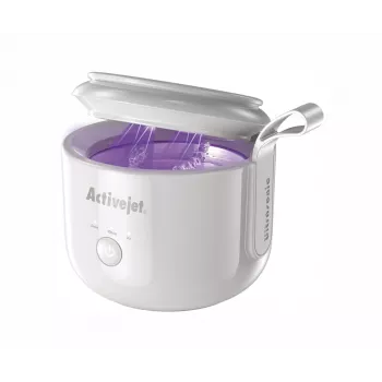 Ultrazvukový čistič ActiveJet AUC-198 — USB nabíjanie, UV, 7,4 V, 106×107×89 mm