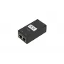 PoE napájací zdroj Extralink POE-24-24W-G 24 V 1 A 24 W Gigabit, interiérový, čierny, napájací kábel v balení