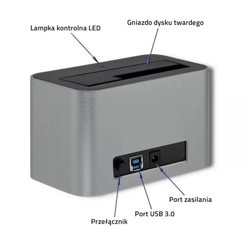 Qoltec 5315 dokovacia stanica HDD/SSD | 2.5/3.5 SATA | USB 3.0