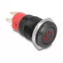 Tlačidlový spínač DELOCK 22013 16 mm 12 V čierny