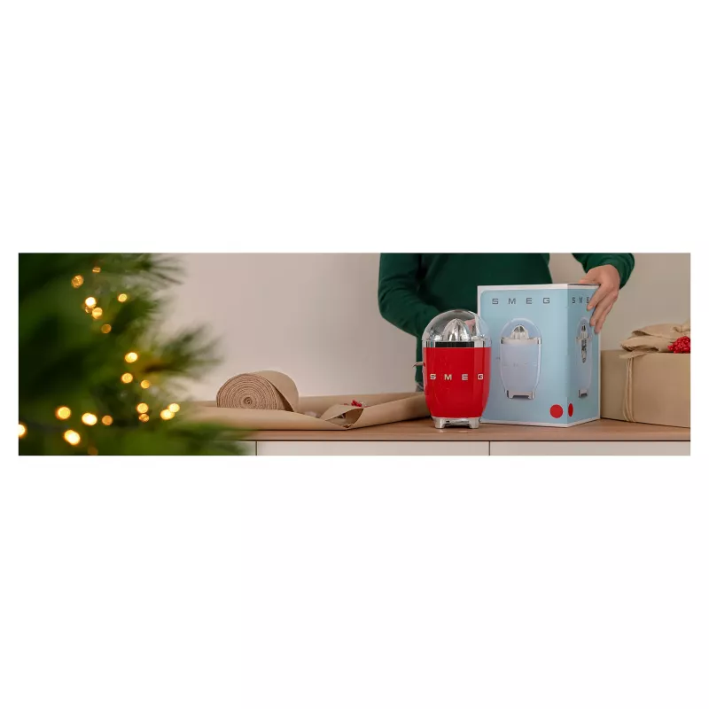 Elektrický lis na citrusy Smeg CJF11RDEU 70 W červený nehrdzavejúca oceľ
