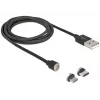 USB kábel DeLOCK 85723 USB 2.0 1,1 m USB A USB C/Micro-USB B čierny