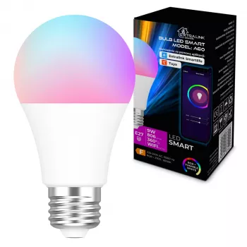 Extralink Smartlife LED žiarovka, E27 A60, 2700-6500 K, WLAN, 220–240 V