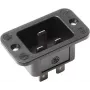 Elektrická sieťová zástrčka C20 Bachmann 917.173, 250 V, 16 A, termoplast, čierna