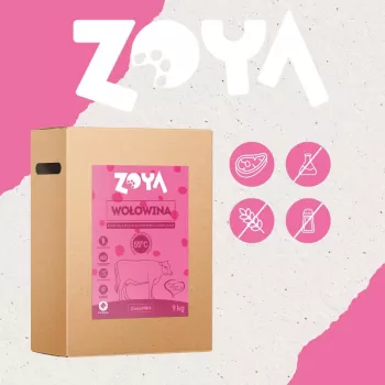 Suché krmivo pre psov ZOYA ColdPRO Beef 9 kg — kompletné krmivo pre dospelé psy, 27 % bielkovín, 9,5 % tuku, bezlepkové, bez cukru
