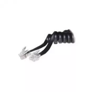 S/CONN 4m RJ10 čierny transparentný TC 70135 68002 ShiverPeaks