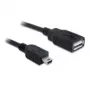 USB kábel DeLOCK 82905 USB 2.0 0,5 m USB A Mini-USB B čierny