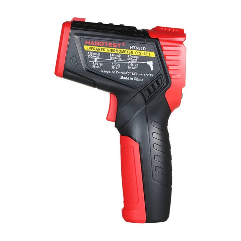 Digitálny laserový pyrometer Habotest HT651D — bezkontaktný infračervený teplomer
