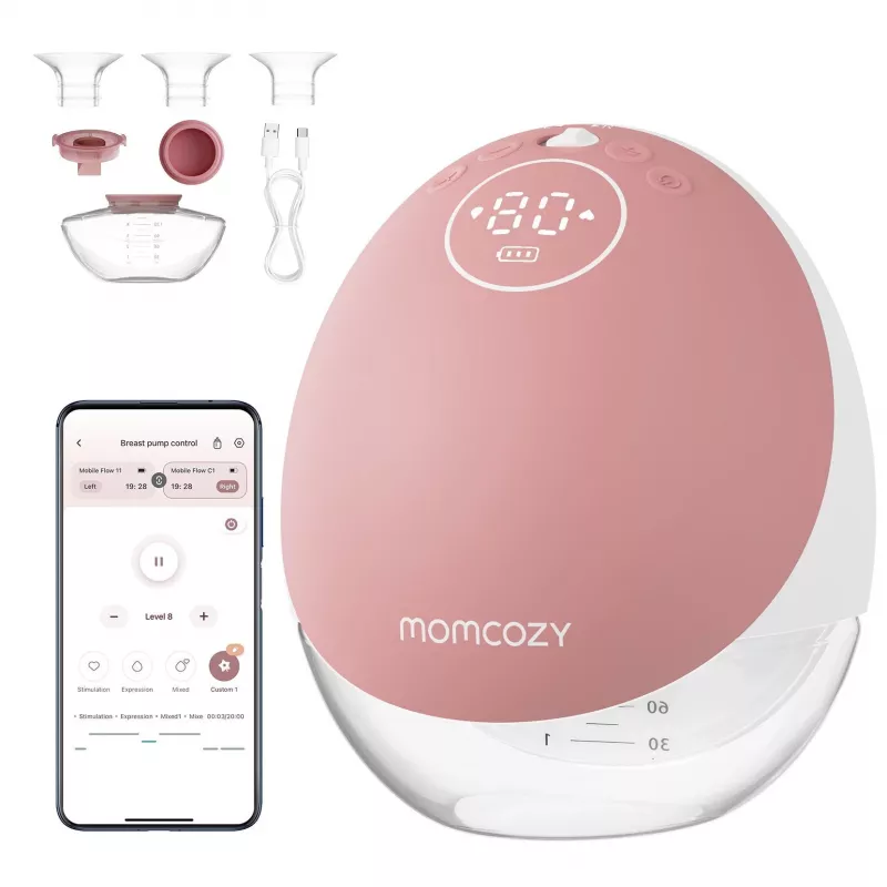 Odsávačka mlieka Momcozy M9 Single červená 150ml