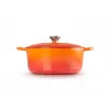 Le Creuset 21177280902430 6,7 L okrúhly hrniec oranžová, červená