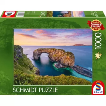 Puzzle Schmidt Spiele 59772 — 1000 dielikov — Írsko Co Donegal Fanad Great Pollet Sea Arch