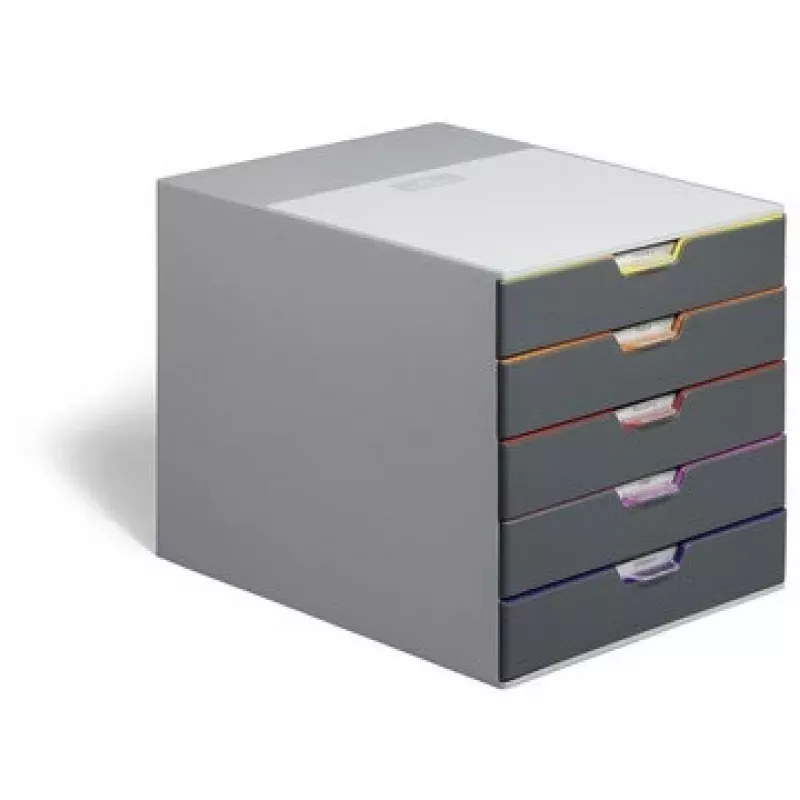 Durable VARICOLOR 5 Zásuvkový box, 5 zásuviek, viacfarebný
