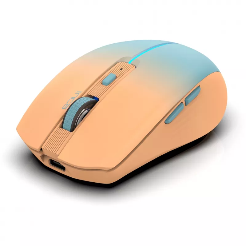 Cian Technology GmbH INCA myš IWM-511RT Bluetooth+bezdrôtová RGB základná farba oranžová