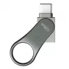 Silicon Power Mobile C80 USB kľúč 128 GB, USB Type-A / USB Type-C, USB 3.0 (3.1 Gen 1), titánový