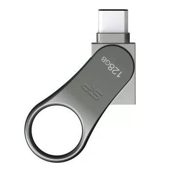 USB kľúč Silicon Power C80 128GB USB 3.2 Gen 1 (Type-A / Type-C) titán