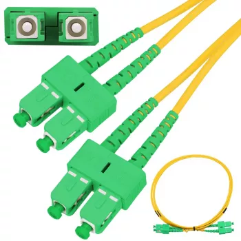 Patchcord Extralink SC/APC–SC/APC Single Mode Duplex G.652D 3 mm 5 m