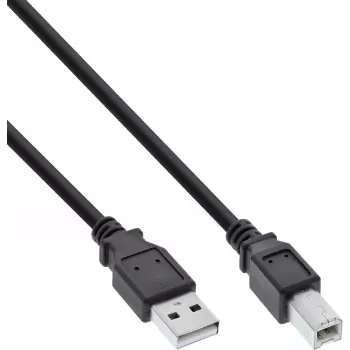 InLine USB 2.0 kábel A na B, čierny, hromadné balenie 70 kusov (B-34502X)