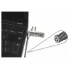 Dicota bezpečnostný kábel T-Lock, kombinácia, uzavretý 3x7mm slot