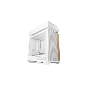 PC skriňa DeepCool CL660 WH biela — ATX/Micro-ATX/Mini-ITX, tvrdené sklo, podporuje ATX/PS2/SFX/SFX‑L napájacie zdroje