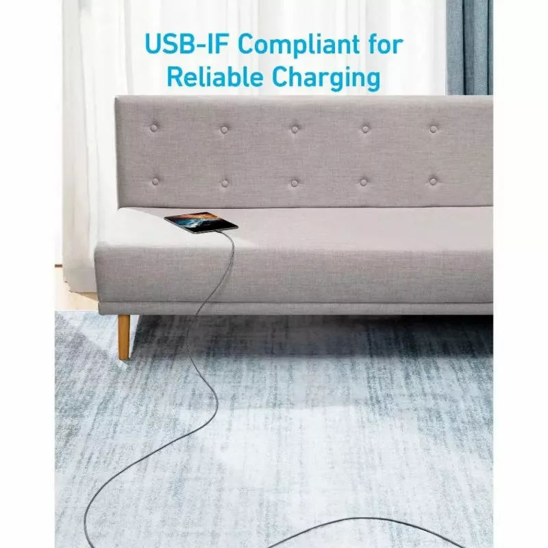 USB kábel Anker 322 1,8 m USB C rýchle nabíjanie prenos dát