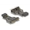 DeLOCK 60045 káblový adaptér 9-pin USB 2.0 2 x 9-pin header čierny