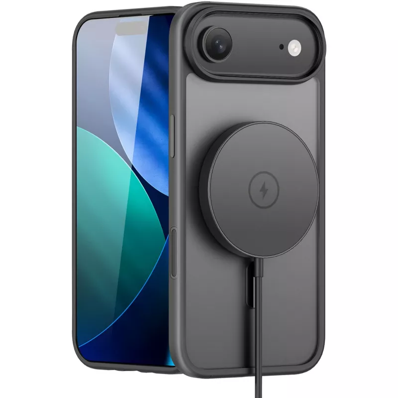 StyleShell INVISIO, puzdro na telefón čierne, iPhone 17 Air, kompatibilné s MagSafe