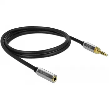 Audio kábel 3,5 mm DeLOCK 85780 1 m čierny sivý