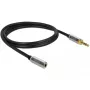 Audio kábel 3,5 mm DeLOCK 85780 1 m čierny sivý