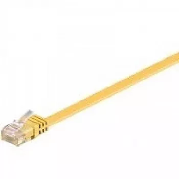 Wentronic RJ-45 CAT6 2 m patch kábel, konektor samec/konektor samec, U/UTP, žltý (96414)