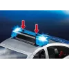 Playmobil policajné auto so sirénou a blikajúcim svetlom, viacfarebné, plast, 3+