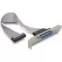 DeLOCK 84300 záslepka s paralelným portom, DB25 – IDC 26-pin, 22 cm