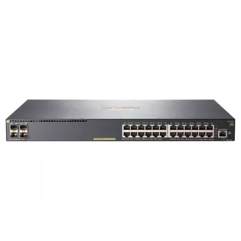 HPE - Aruba Series - switch - 2540 24G PoE+ 4SFP+ - managed - 24 x 10/100/1000 (PoE+) + 4 x 10 Gigabit Ethernet / 1 Gigabit Ethernet SFP+ - desktop, montovateľný do racku, montovateľný na stenu