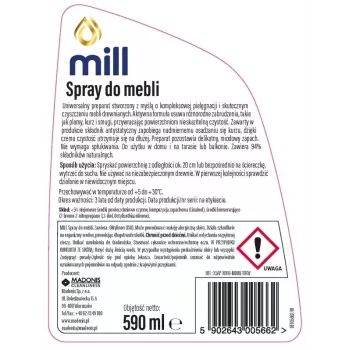 MILL Clean sprej na nábytok 590 ml