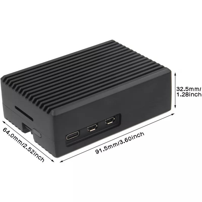 INTER-TECH skriňa pre Raspberry Pi 5 — ODS-739 kompaktný dizajn