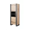WOOD regál 65x40x170,5 wotanský dub + antracit