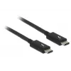 Thunderbolt kábel DeLOCK 84845 1 m 20 Gbit/s čierny
