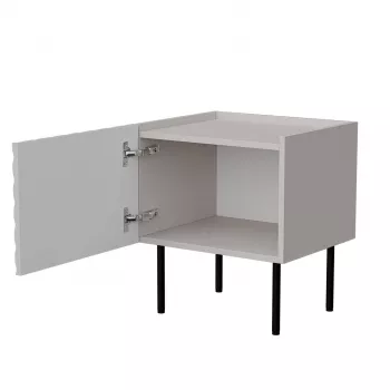 Nočný stolík Cama LUCCA, cama meble, 47x40x52 cm, cashmere, MDF/drevotrieska, sada 2 ks